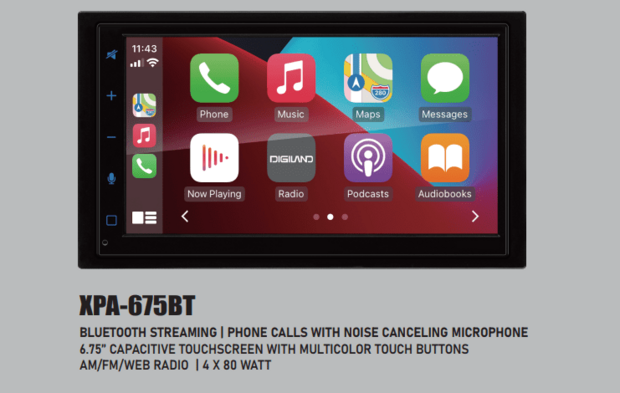 Wireless Apple Carplay &amp; Android auto autoradio geschikt voor Alfa Romeo 147, GT (937) &ndash; navigatie 4x80W Audiovolt XPA-675BT