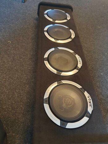 hoederplank kist 4x (6.5&rdquo;(165mm) 2-way Coaxial speaker 180 Watt)