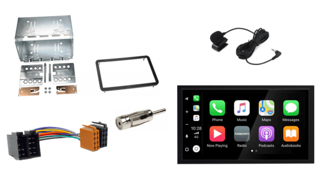 Wireless Apple Carplay &amp; Android auto navigatie geschikt voor Alfa Romeo Spider / 159 &ndash; 4x80W Audiovolt XPA-675BT