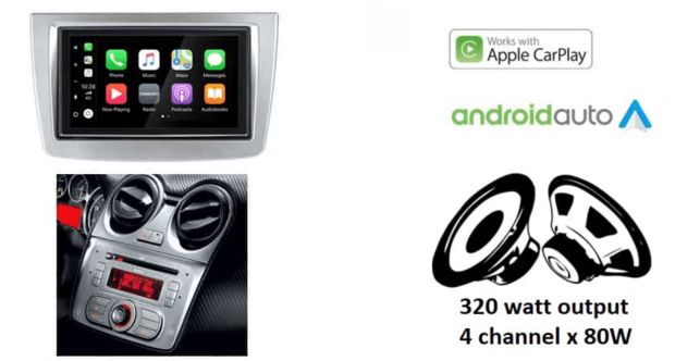DAB+ Wireless Apple Carplay &amp; Android auto navigatie autoradio voor Alfa Romeo Mito 2008+Audiovolt XPA-675DBT