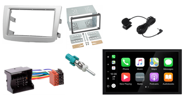 DAB+ Wireless Apple Carplay &amp; Android auto navigatie autoradio voor Alfa Romeo Mito 2008+Audiovolt XPA-675DBT