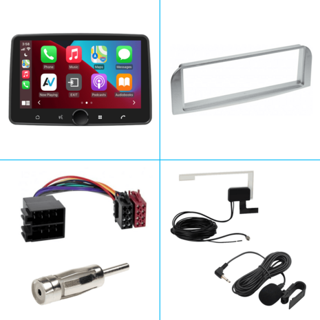 DAB+ navigatiesysteem voor Alfa Romeo Mito | CarPlay en Android Auto | XPA-800RDAB