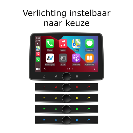 DAB+ navigatiesysteem voor Alfa Romeo Mito | CarPlay en Android Auto | XPA-800RDAB