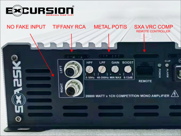 EXCURSION SXA 25K COMP - Mono Digital Amplifier - 20000 Watt
