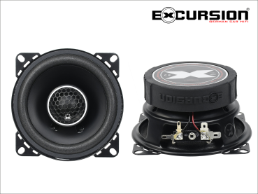 EXCURSION SX 402 - 10cm DIN 2way Coaxial with Silk Dome Tweeter