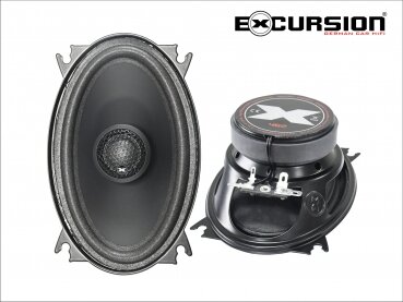 EXCURSION SX 462 - 10x15cm DIN 2way Coaxial with Silk Dome Tweeter