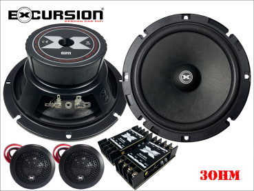 EXCURSION SHX 6C+dB - 16.5cm DIN 2Way Double Bass Component