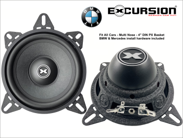 EXCURSION PX 4C ECO - 10cm DIN/BMW/MB 2-Way Component System