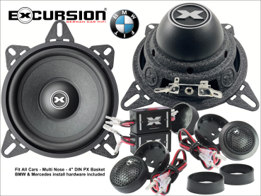EXCURSION PX 4C ECO - 10cm DIN/BMW/MB 2-Way Component System