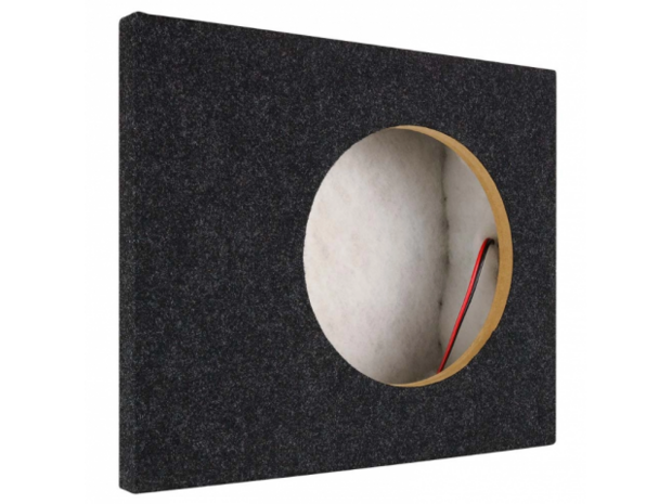 10&quot; pasklare subwoofer kist voor Scania CR20, 17 Liter, 12&amp;19 mm MDF