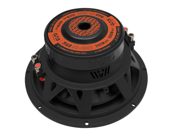 10&quot; pasklare subwoofer kist voor Scania CR20 met MAD S2-10D2 subwoofer, 300Watt RMS, 2+2Ohm