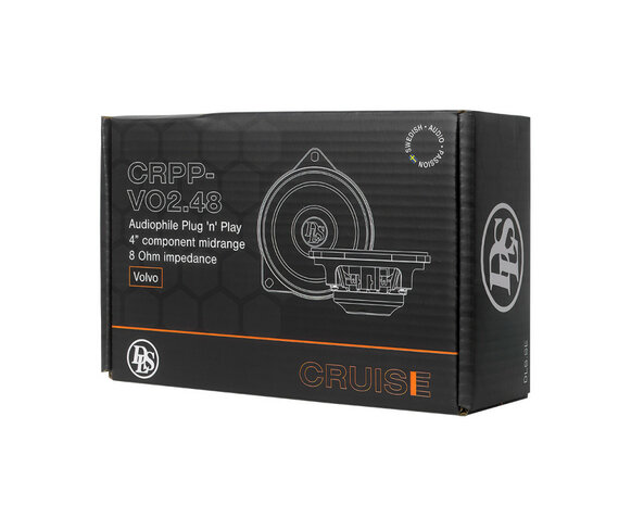 DLS Cruise Volvo 100mm, Plug&#039;n&#039;Play Mid Speaker 8Ohm ZONDER! Harman Kardon/B&amp;W Audio
