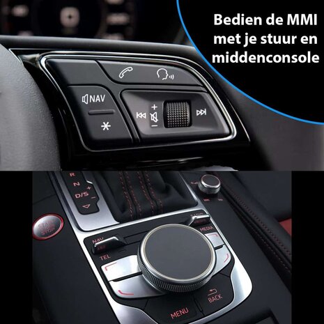 Audi A3 /Q5 /A4 /A5 /S4 /S5 /A6 /Q7 /A7 /A8 draadloos Carplay en Android auto interface | originele navigatie uitbreiding