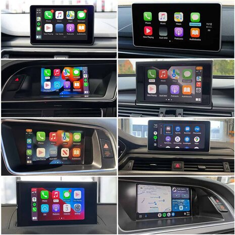 Audi A3 /Q5 /A4 /A5 /S4 /S5 /A6 /Q7 /A7 /A8 draadloos Carplay en Android auto interface | originele navigatie uitbreiding