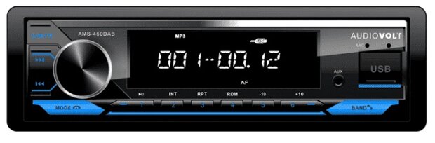 DAB / BT autoradio Volvo S60, V70, XC70 | 4&times;50 watt | multicolor | Audiovolt AMS-450DAB