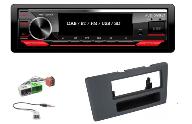 DAB / BT autoradio Volvo S60, V70, XC70 | 4&times;50 watt | multicolor | Audiovolt AMS-450DAB