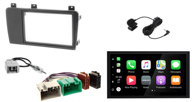 DAB+ wireless Apple Carplay &amp; Android auto navigatie voor Volvo S60, V70, XC70 &ndash; autoradio 4x80W Audiovolt XPA-675DBT