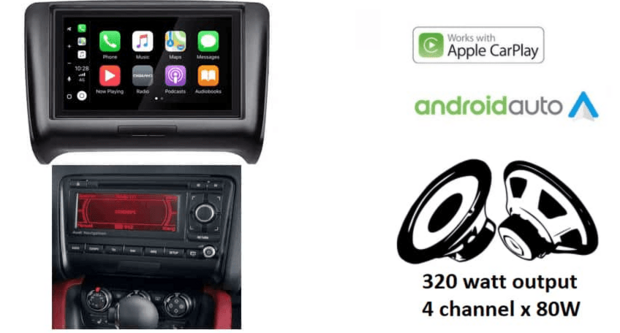 Wireless Apple Carplay &amp; Android auto navigatie geschikt voor Audi TT (8J) 2006 &ndash; 2014 Audiovolt XPA-675BT