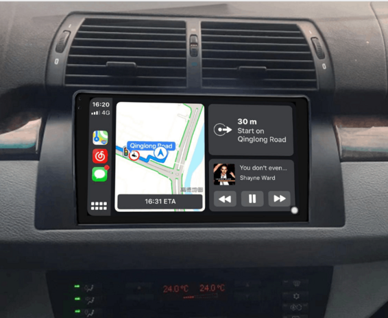 BMW X5 E53 navigatie | draadloos Car link en Android 12 | DDR4 octa core 4+64GB | Full HD 9&rdquo; scherm