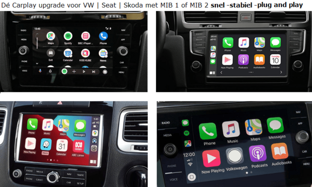 Wireless Carplay/Android auto Volkswagen Golf Sportsvan 2014-2019 | MIB interface module adapter | originele navigatie uitbreiding