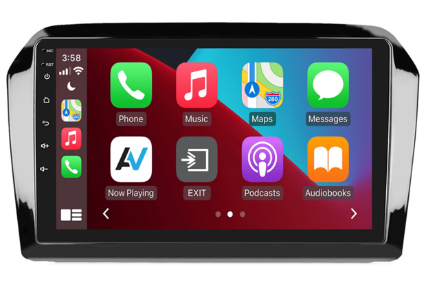 DAB+ autoradio navigatie voor Volkswagen Jetta 2013&ndash;2017 piano zwart | Apple Carplay en Android | DSP sound | Qled 9-inch ARG-900DAB