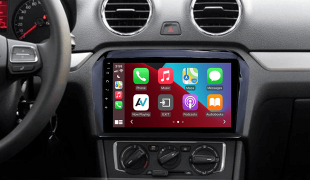 DAB+ autoradio navigatie voor Volkswagen Jetta 2013&ndash;2017 piano zwart | Apple Carplay en Android | DSP sound | Qled 9-inch ARG-900DAB