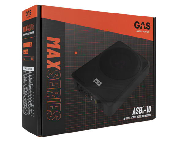 GAS MAX Level 1 Amplified Underseat Subwoofer 10&quot; GAS MAX Level 1 Amplified Underseat Subwoofer 10&quot;
