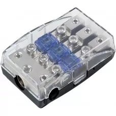 Mini ANL zekeringhouder (zilver )  1 x 35 mm&sup2; + 2 x 20 mm&sup2; Mini ANL zekeringhouder (zilver )  1 x 35 mm&sup2; + 2 x 20 mm&sup2;