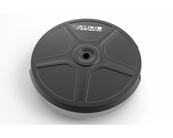 28 cm reservewiel subwoofer in aluminium behuzing met interne monoversterker 28 cm reservewiel subwoofer in aluminium behuzing met interne monoversterker