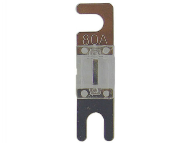 Mini ANL zekering 80 Ampere zilver 4 stuks Mini ANL zekering 80 Ampere zilver 4 stuks
