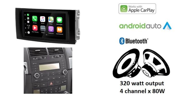 DAB+ Wireless Apple Carplay &amp; Android auto voor Volkswagen Touareg en Multivan 2002-2010 autoradio &ndash; navigatie XPA-675DBT