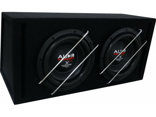 X--ion-Serie LONG STROKE Boom Box Subwoofer 2x 30 liter open box met 2x X10, 2x 1000/600 Watt X--ion-Serie LONG STROKE Boom Box Subwoofer 2x 30 liter open box met 2x X10, 2x 1000/600 Watt