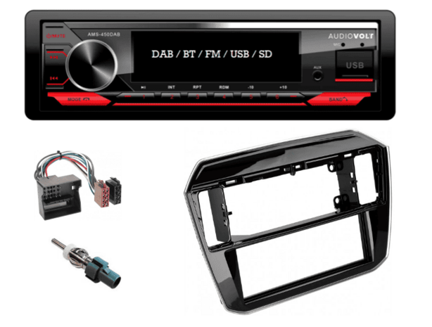 DAB / BT autoradio Volkswagen Up 2017-2022 | 4&times;50 watt | multicolor | Audiovolt AMS-450DAB