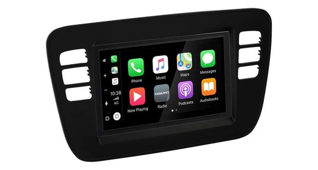Wireless Apple Carplay &amp; Android auto navigatie geschikt voor Volkswagen Up, Seat Mii, Skoda Citigo 4x80W Audiovolt XPA-675BT mat zwart