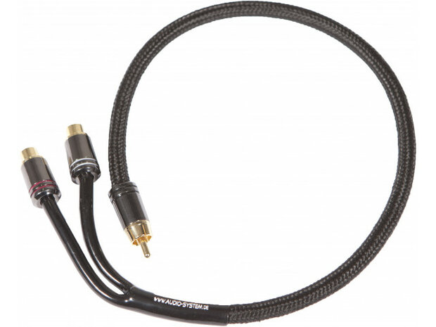 AUDIO SYSTEM HIGH-END 300 mm RCA kabel Y-RCA cable (1x connector M and 2x connector F) AUDIO SYSTEM HIGH-END 300 mm RCA kabel Y-RCA cable (1x connector M and 2x connector F)