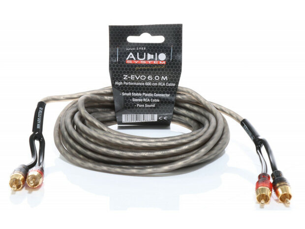 AUDIO SYSTEM HIGH-PERFORMANCE RCA-KABEL 6000mm cinch-kabel AUDIO SYSTEM HIGH-PERFORMANCE RCA-KABEL 6000mm cinch-kabel