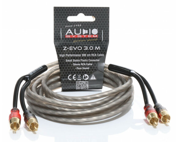 AUDIO SYSTEM HIGH-PERFORMANCE RCA-KABEL Cinch-kabel van 3000mm AUDIO SYSTEM HIGH-PERFORMANCE RCA-KABEL Cinch-kabel van 3000mm