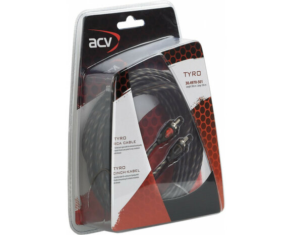 RCA kabel TYRO Economy Line 500cm met remote kabel RCA kabel TYRO Economy Line 500cm met remote kabel