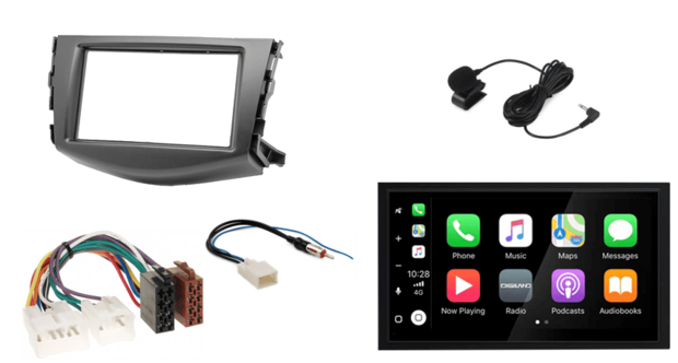 DAB+ Wireless Apple Carplay &amp; Android auto navigatie voor Toyota Rav 4 2006 &ndash; 2012 Audiovolt XPA-675DBT