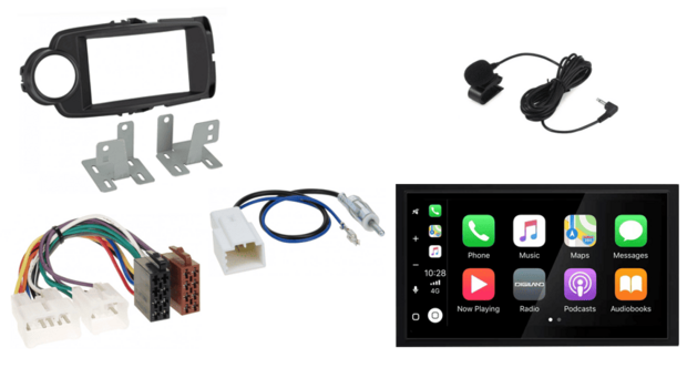 DAB+ wireless Carplay en Android auto navigatie | Toyota Yaris 2014-2019 | autoradio XPA-675DBT