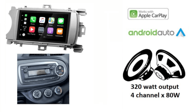 Wireless Apple Carplay &amp; Android auto navigatie geschikt voor Toyota Yaris 2011-2014 Audiovolt XPA-675BT