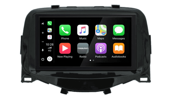 DAB+ wireless Apple Carplay &amp; Android auto navigatie autoradio voor Toyota Aygo / Citroen C1 / Peugeot 108 bj 2014+ XPA-675DBT