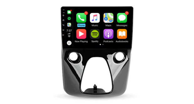 10 inch navigatie Toyota Aygo/ Peugeot108 / Citroen C1 2014-2021 | DDR4 draadloos Carplay en Android 12 | 4+64GB