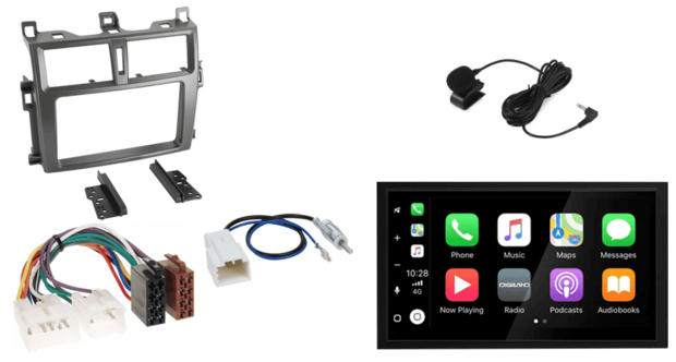 DAB+ Wireless Apple Carplay &amp; Android auto navigatie voor Toyota Verso-S 2011-2015 Audiovolt XPA-675DBT