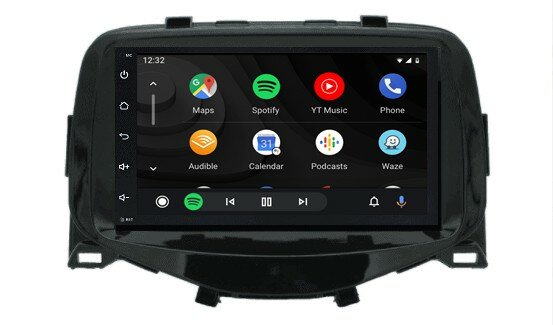 Wireless Carplay en Android octa core navigatie geschikt voor Toyota Aygo / Citroen C1 / Peugeot 108 bj 2014+
