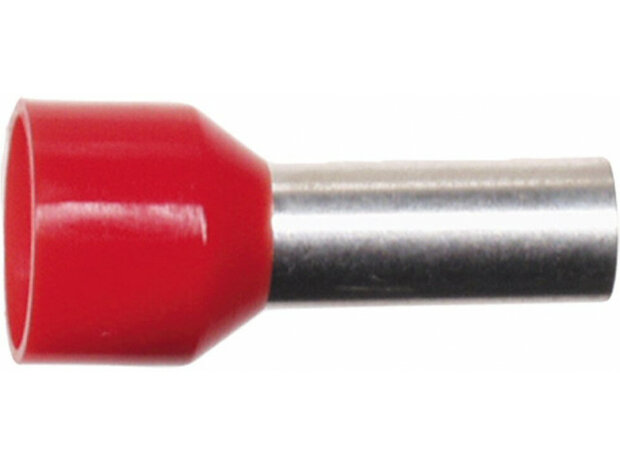 Adereindhuls rood 10.0 mm&sup2; (100 stuks) Adereindhuls rood 10.0 mm&sup2; (100 stuks)
