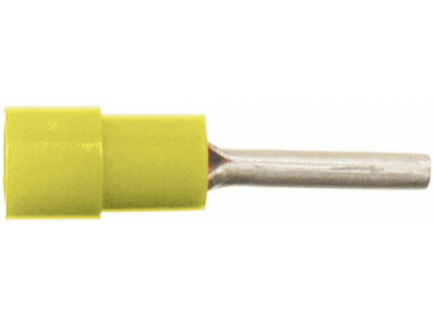 Adereindhuls Geel 4.0 - 6.0 mm&sup2; (100 stuks) Adereindhuls Geel 4.0 - 6.0 mm&sup2; (100 stuks)