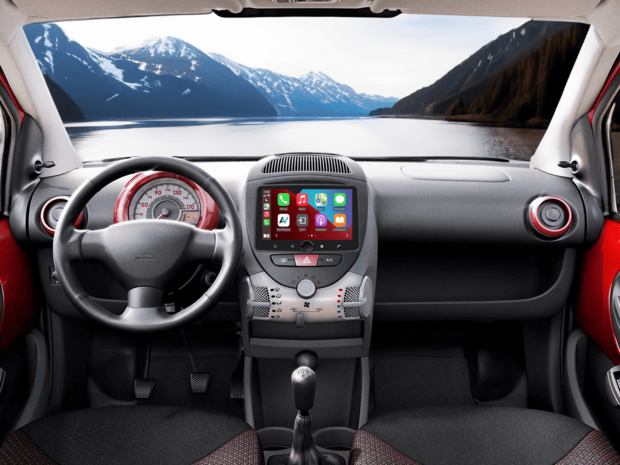 DAB+ navigatiesysteem voor Peugeot 107 Toyota Aygo Citro&euml;n C1 2006-2014 | CarPlay en Android Auto | XPA-800RDAB