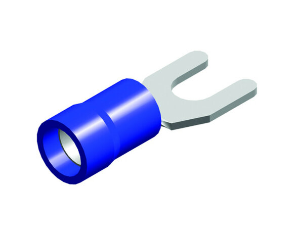 kabelvork 5stuks 1.5x2.5 m5 blauw in blister