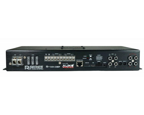 AUDIO SYSTEM DSP-SERIE 4-kanaals versterker (met 8-kanaals HIGH-POWER DSP en BT)